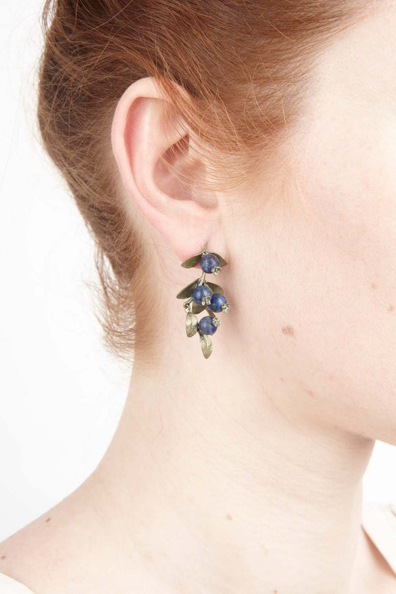 Blueberry Earrings Drop Michael Michaud US