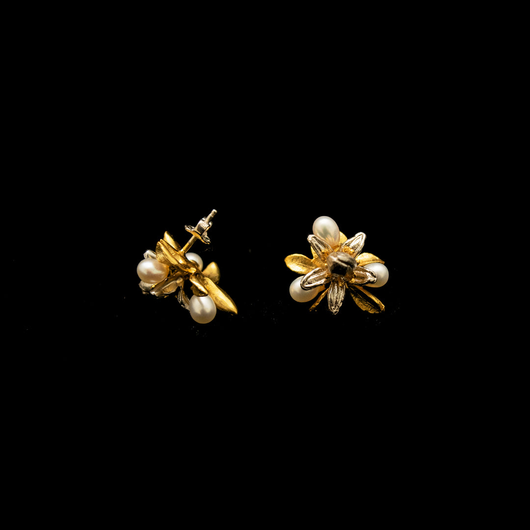 Fine Orange Blossom Post Earrings