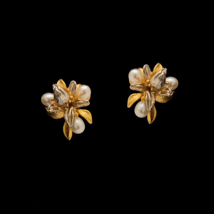 Fine Orange Blossom Post Earrings