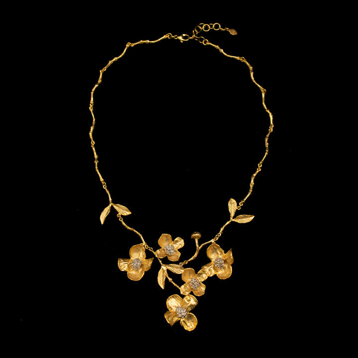 Fine Dogwood Statement Necklace