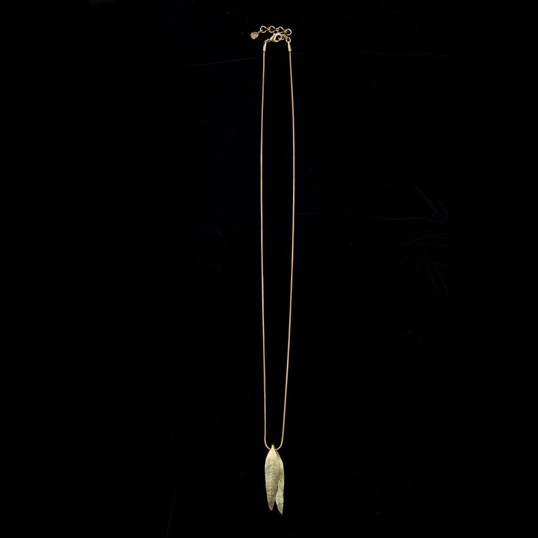 Eucalyptus Long Double Leaf Pendant