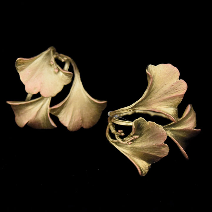 Ginkgo Napkin Rings - Bronze