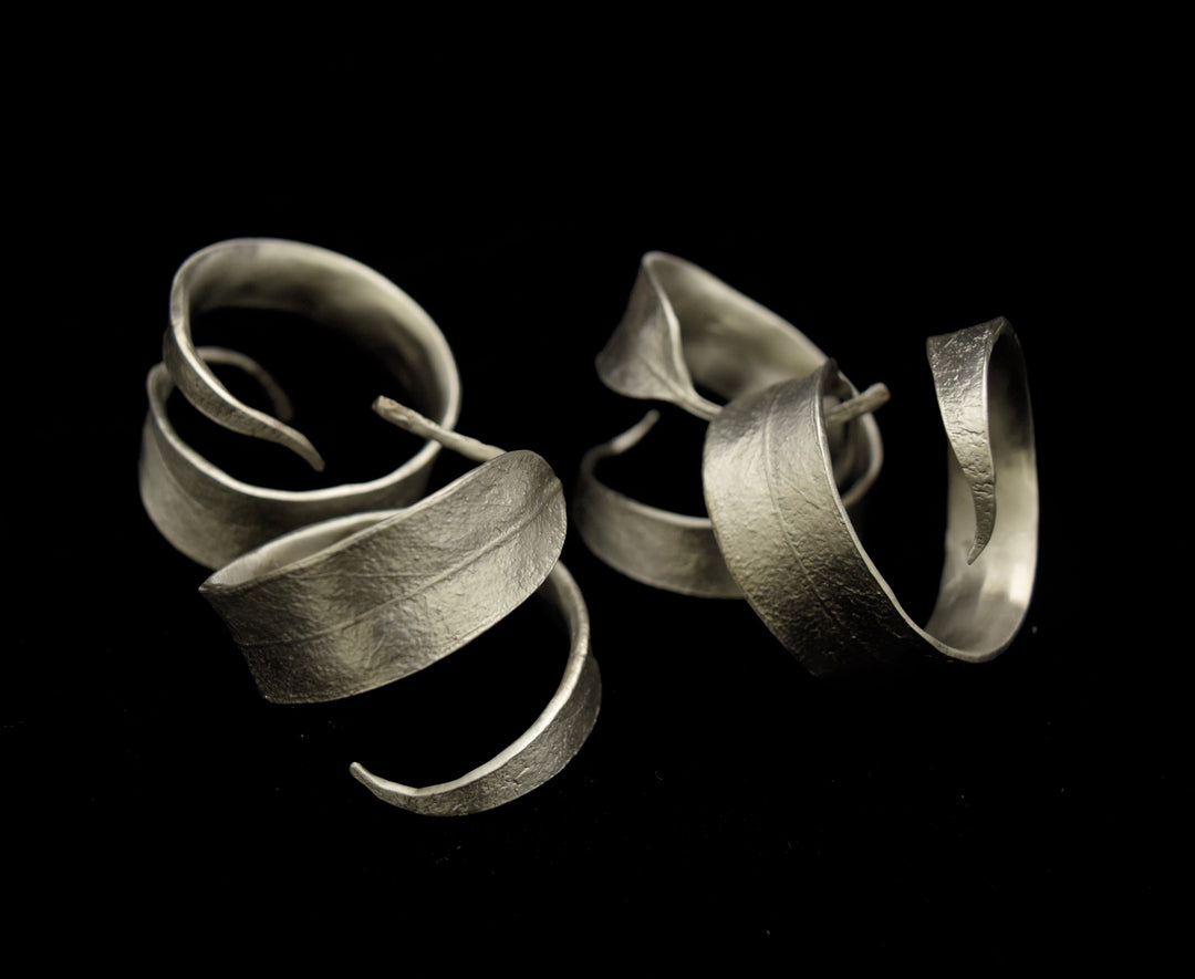 Eucalyptus Napkin Rings -Pewter