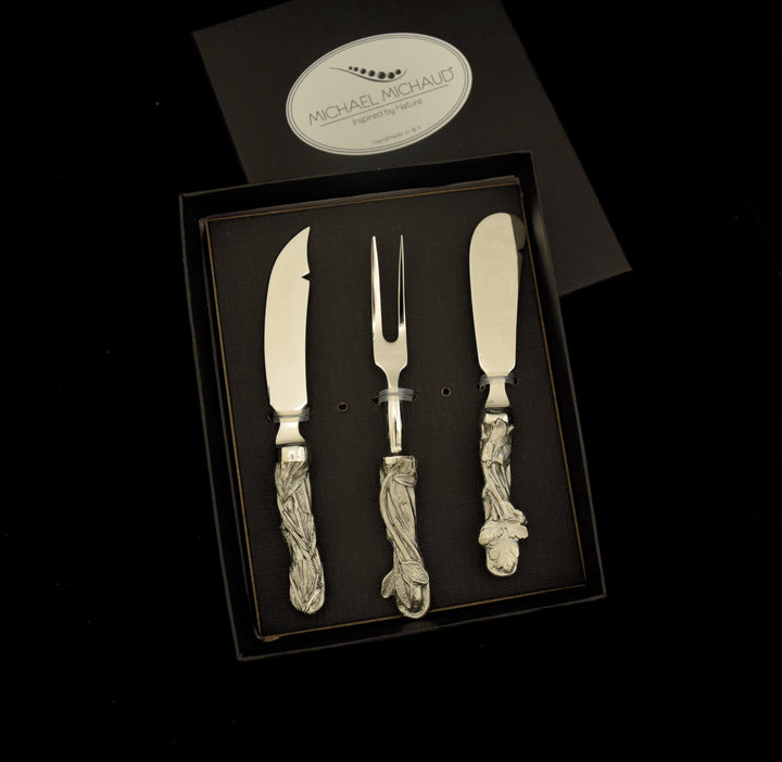 Herb 3 piece Hostess Set - Pewter