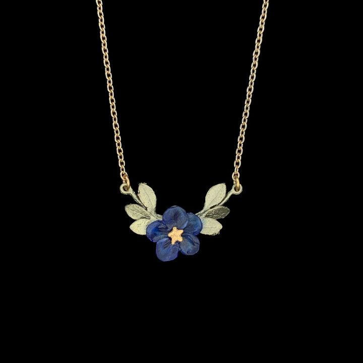 Blue Violet Pendant - Single Flower