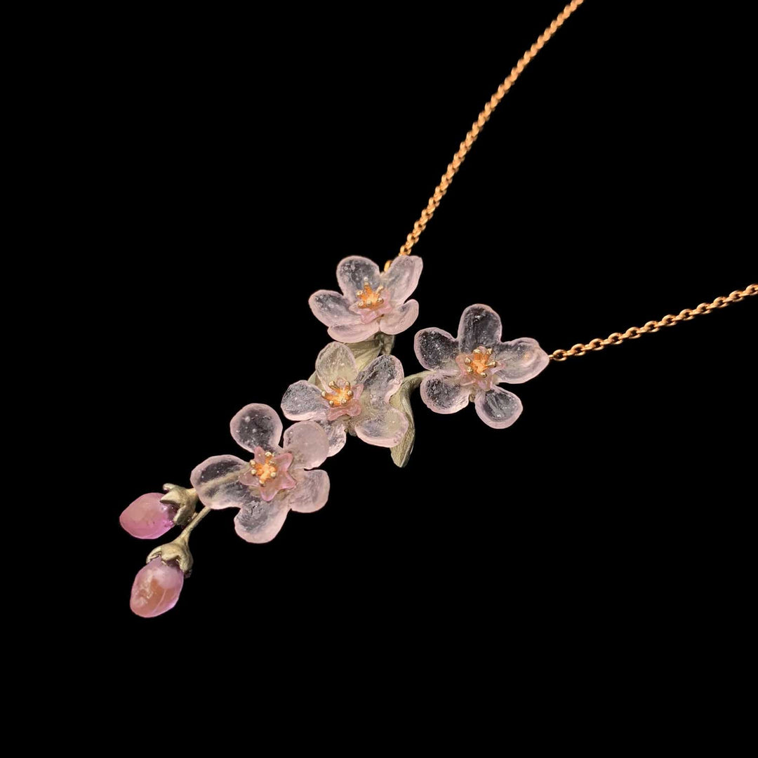 Peach Blossom Necklace - Flowers