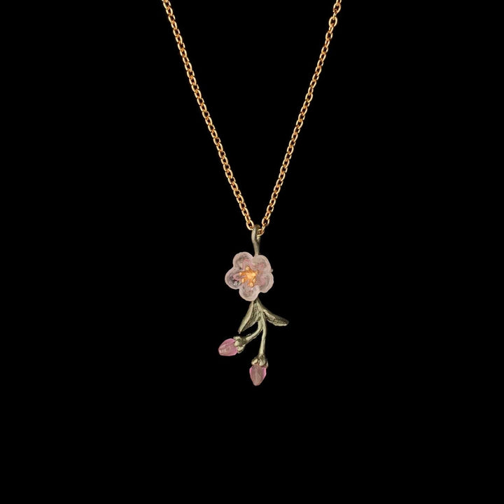 Peach Blossom Pendant - Dainty Flower