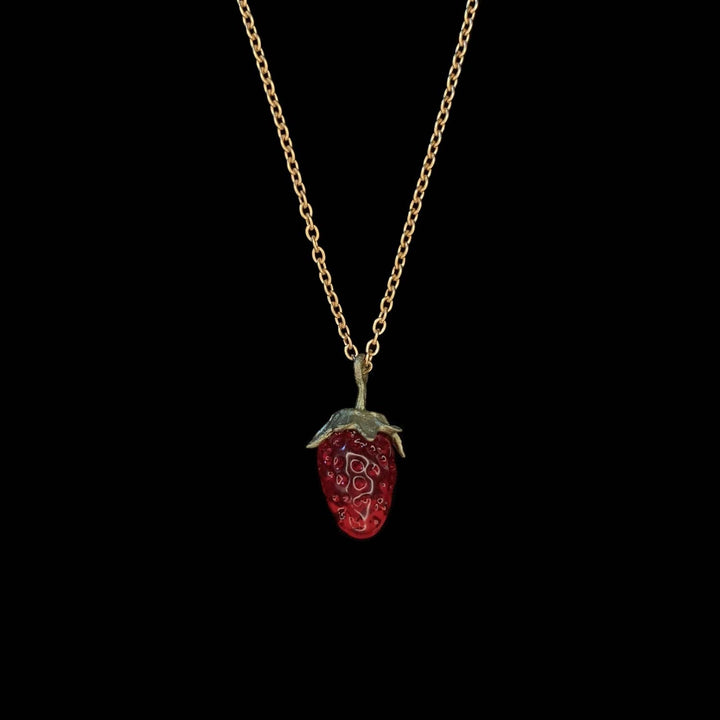 Strawberry Pendant - Dainty Berry