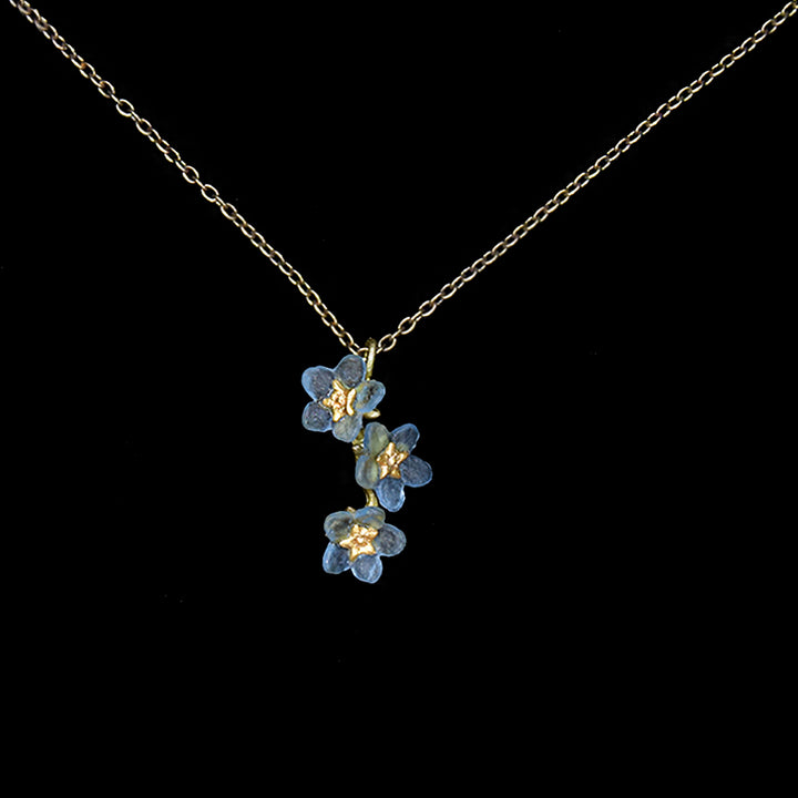 Forget Me Not Pendant - Triple Flower